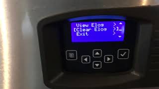 How to view and clear event log manitowoc indigo ice machine [upl. by Omsoc]