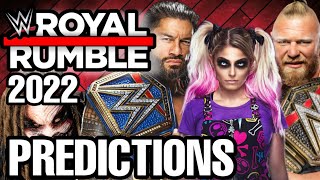 WWE ROYAL RUMBLE 2022 PREDICTIONS [upl. by Jehiel]