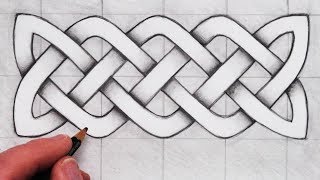 How to Draw a Celtic Knot Step By Step [upl. by Olleina17]