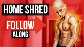 KILLER HOME FAT BURNING WORKOUT NO EQUIPMENT  Frank Medrano [upl. by Davida369]