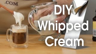 DIY whipped cream in 60 seconds [upl. by Ntsyrk]