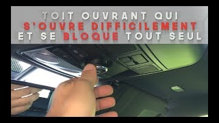 ▷Astuce Réparer problème douverture toit ouvrant Graisse Belleville FR 🇫🇷 [upl. by Ylevol]