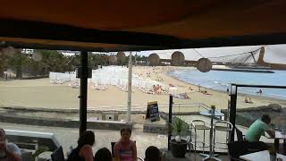 Webcam Lanzarote  Live Stream from the Beachbar in Costa Teguise [upl. by Weidar11]