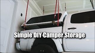 Simple DIY Camper Shell Storage [upl. by Aeriell]