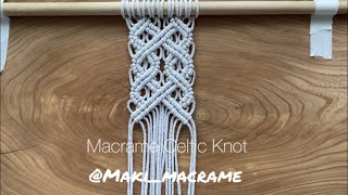 Macrame Celtic knot  Celtic pattern [upl. by Hairim]