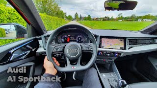 New Audi A1 Sportback SLine 2021 Test Drive Review POV [upl. by Ecitnirp]