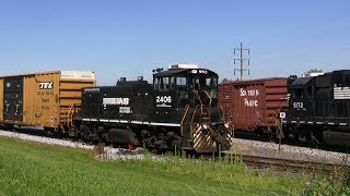 Three Local NS Trains  Industry Switching Action [upl. by Ytissac]