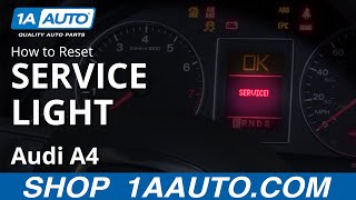 How to Reset Service Light 0409 Audi A4 [upl. by Eissen]