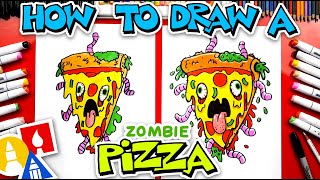 How To Draw A Zombie Pizza [upl. by Rozanna]