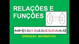 Relações e funções  Matemática [upl. by Lynea]