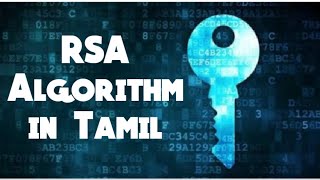 RSA algorithm in tamil with example and calculation cryptography and network security [upl. by Ailet445]