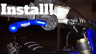 How To ReplaceInstall A Dirtbike Brake Lever [upl. by Ashbey]