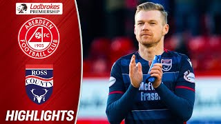 Aberdeen 12 Ross County  Mckay Double Displaces Aberdeen From Third Place  Ladbrokes Premiership [upl. by Anahpos]