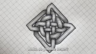 Celtic Knot Drawing Circular Windmill Tutorial [upl. by Akfir]