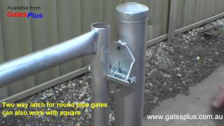 Gate Latch 2 way for round pipe and square [upl. by Leupold344]