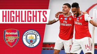 HIGHLIGHTS  Arsenal 20 Manchester City  Emirates FA Cup finalists [upl. by Eisej]