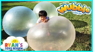 Ryan plays with Giant WUBBLE BUBBLE BALL [upl. by Viridi]