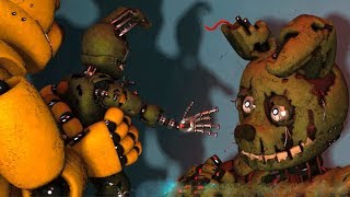 FNAF Springbonnie vs Possessed Springtrap Fight FNAF Animations [upl. by Warram]