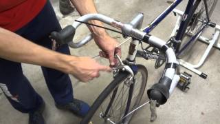 Installing Ergo Brake Levers  Vintage Bike Update [upl. by Orban530]