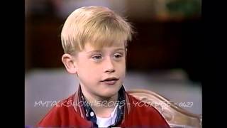 MACAULAY CULKIN  FIRST HOME ALONE INTERVIEW [upl. by End]