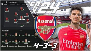 Recreate Artetas Arsenal 433 Tactics  EA FC 24 [upl. by Norud]