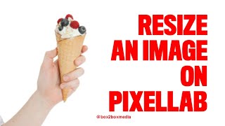 HOW TO RESIZE An Image On PIXELLAB [upl. by Nomzed]