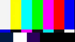 TV colour bars test card screen with sine tone in 4K [upl. by Ikceb]