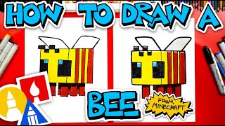 How To Draw A Minecraft Bee [upl. by Hotze]