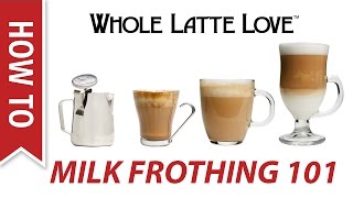 Milk Frothing for Beginners [upl. by Ridinger]