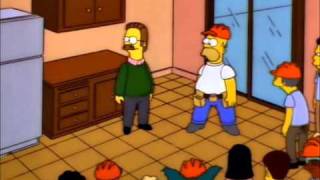 The Simpsons S08E08 Hurricane Neddy  Rebuilding Neds House [upl. by Acinehs]