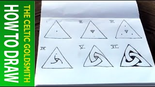 How to draw Celtic Knots 1  The Celtic Triskele [upl. by Docilu520]