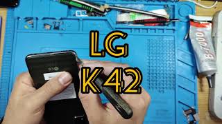 LG k42 Cambio Pantalla Lcd Fácil y Sensio LG K42 Disassembly teardown Reparación Video [upl. by Ardnuas]