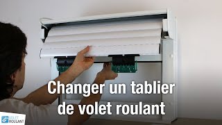 Changer un tablier de volet roulant [upl. by Llemhar]