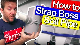 SOIL PIPE STRAP BOSS  HOW TO DRILL AND INSTALL [upl. by Nada]