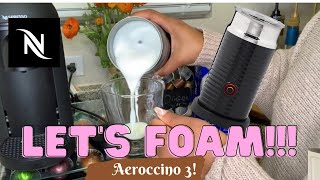 How To Foam Milk With Aeroccino 3 Make Coffee With Foam Tips amp Tricks  Easy Foamed Latte Recipe [upl. by Nonaihr]