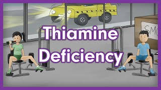 Thiamine Deficiency Vitamin B1  USMLE Step 1 Pathology Mnemonic [upl. by Brittain]