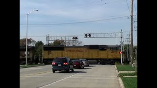 Union Pacific Freight Train  Drexel Avenue [upl. by Yelyak]