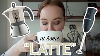 HOW TO MAKE A quotLATTEquot AT HOME moka pot  frother [upl. by Kirima]