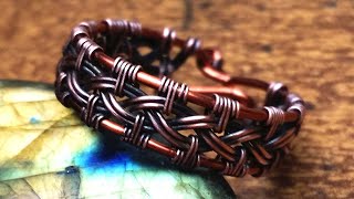 Celtic knotwork ring wire wrap tutorial [upl. by Raimondo]