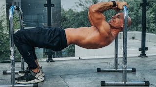 Full Body HOME WORKOUT with Parallettes  Frank Medrano [upl. by Ariaj]