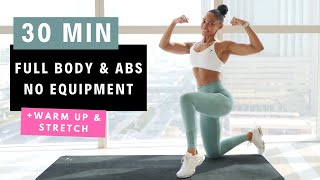 30 Min Full Body Abs amp Cardio Workout  NO EQUIPMENT [upl. by Haelat117]