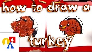 How To Draw A Cartoon Turkey [upl. by Spanos]