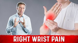 Right Wrist Pain Relief Carpal Tunnel Syndrome – Dr Berg [upl. by Assirek611]