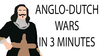 AngloDutch Wars  3 Minute History [upl. by Schiro109]