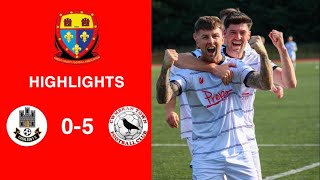 Caerleon 05 Cwmbrân Town  Gwent FA Senior cup  Quarter final highlights [upl. by Anemix]