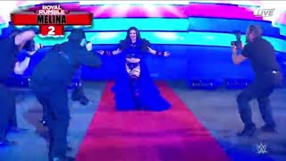 Melina Returns To WWE  WWE Royal Rumble 2022 [upl. by Anileh]