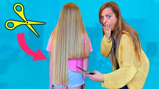 Le corto mucho el pelo a Gisele y Claudia SaneuB [upl. by Desdamona140]