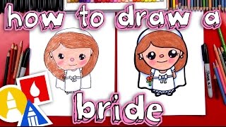 How To Draw A Cartoon Bride [upl. by Noryd154]