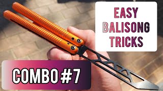 Combo 7 Balisong Tutorial EASY BUTTERFLY KNIFE TRICKS [upl. by Burkhart]