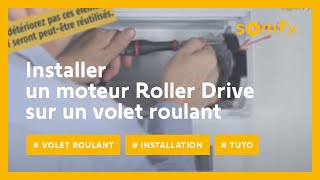 Comment installer un moteur Roller Drive sur votre volet roulant   Somfy [upl. by Brothers]